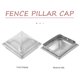 thumbnail image 3 of OUNONA 4Ud Tapas Para Postes De Metal Color Plata Resistentes A Intemperie Con Decorativo, 3 of 6