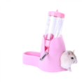 thumbnail image 2 of Botellas de agua para animales pequeños 2 en 1, botella independiente con soporte y recipiente para comida, dispensador de agua colgante, adecuado para hámsteres, 2 of 4