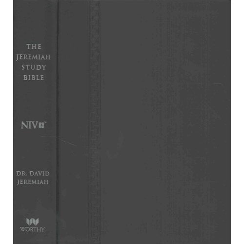 Holy Bible: New International Version, Black With Burnished Edges, Leatherluxe, the Jeremiah Study Bible; What It Says. What It Means. What It Means for You.