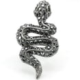 thumbnail image 3 of Ruthenium Brass Ring with Top Grade Crystal in Jet for Women Style 0W282, 3 of 7