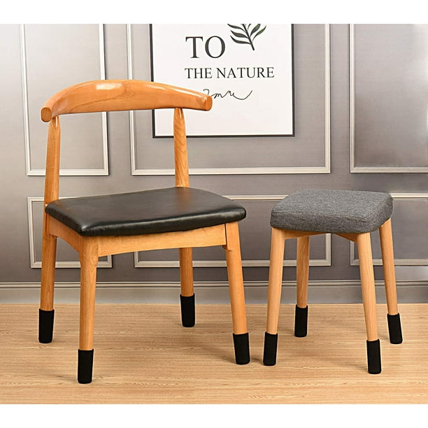 36 pares de calcetines de fieltro para proteger suelos de madera, antirruido, antiarañazos, gorro de tela de punto de alta elasticidad para patas de mesa redondas y cuadradas Adepaton YXJJ-5