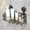 B, variant on 1 Pc Suction Cup Shower Caddy, No-Drilling Removable Plastic Storage Shelf for Bathroom Kitchen, Small Size, Transparent Gray