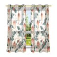 thumbnail image 6 of Yayeee Window Curtains Light Filtering 63"x52" Grommet Panel Pair Home Living Room Decor, Orange Christmas Box Pattern, 6 of 7