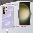 thumbnail image 6 of Compatible with Samsung Galaxy S23 Ultra 5G 2023 Smartphone Case [Ultra Thin Slim] [Flexible Soft TPU] Silicone Shockproof Protective Waterproof Phone Case Cover-Purple, 6 of 14