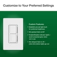 thumbnail image 4 of Interruptor Lutron Maestro LED+ con doble atenuador y temporizador, color blanco, 4 of 7