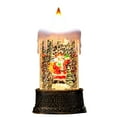 Mrigtriles Night Light Christmas Waterfilled Luminous Candle Light