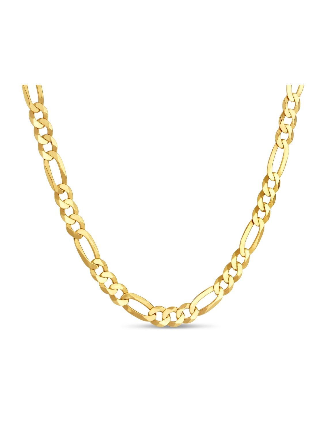18k Gold Over Sterling Silver Figaro 