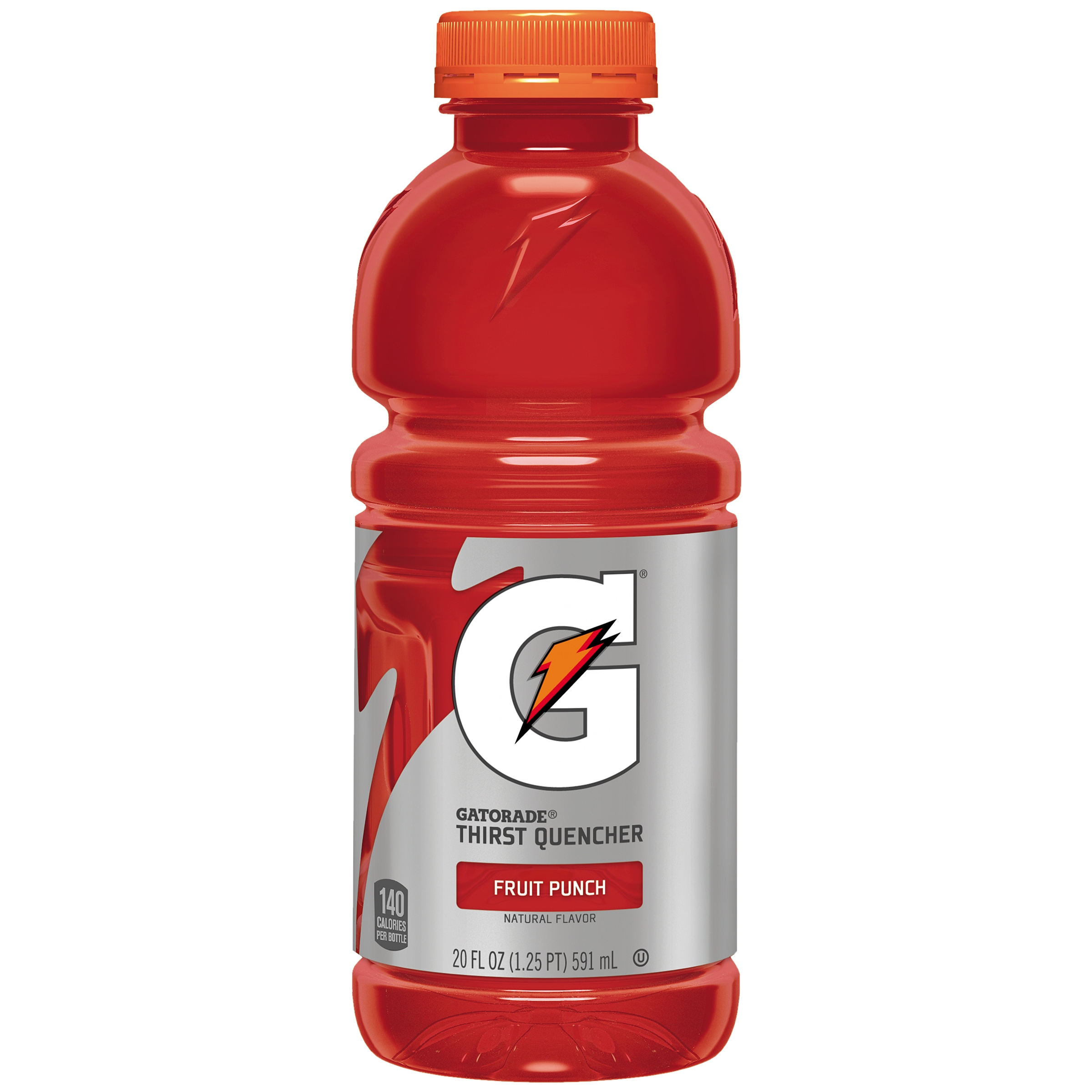 Gatorade Thirst Quencher, Fruit Punch Sports Drinks, 20 fl oz, 8 Count Bottles - image 3 of 9