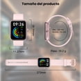 thumbnail image 2 of EASYTAO Reloj Inteligente, Smartwatch Mujer, Llamadas por Bluetooth, Monitorizaci&oacute;n del sue&ntilde;o, con el Asistente de Voz Alexa, Monitoreo de Salud Las 24 Horas, Impermeable IP68, R, 2 of 9