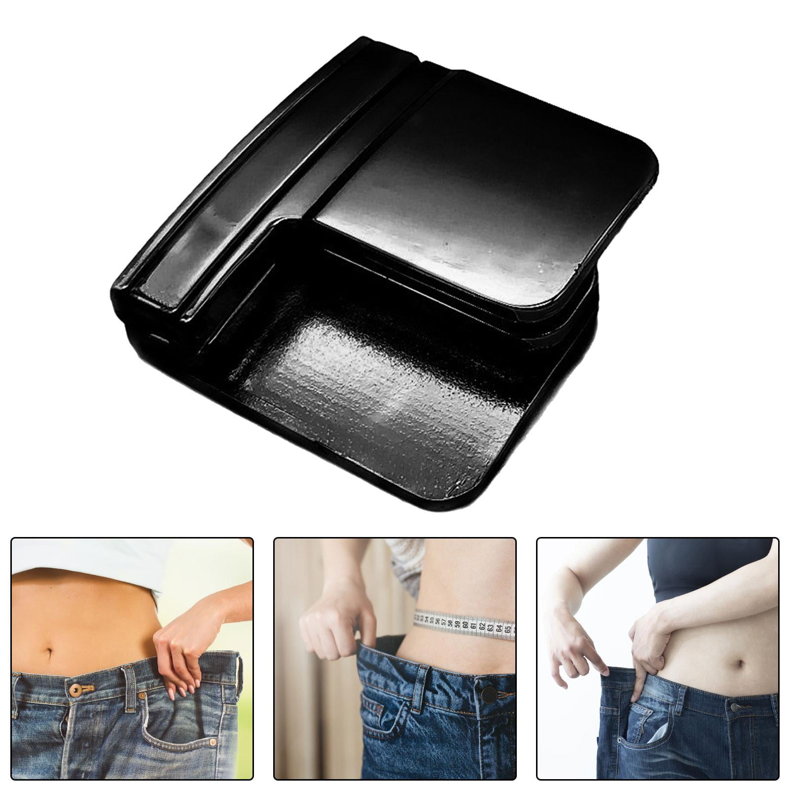 Segolike 3xPants Clips for Waist Adjustable Pants Waist Clip Metal Pant Waist Tightener Black