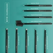 DUcare 27 Pc Makeup Brush Set - Wood, Black
