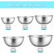 thumbnail image 2 of Set de 5 Bowls de Cocina de Acero Inoxidable, Recipientes en Diferentes Tamaños, Ideales para Ensaladas, Mezclar,Bowls de Cocina,pcs Tazones para Mezclar, Boles Mezcladores para Ensalada, 2 of 4