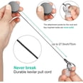 thumbnail image 4 of Retractable Badge Reel with Claw Clasp and Clip for Id Card Holders (2Pack), 4 of 5