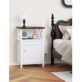 thumbnail image 2 of vfytbgnhj Walnut Nightstand with Lock  Bed Side Table with Drawers  Bedside Table with Charging Station  3 USB &amp; 2 Outlets  Night Stand with Storage  End Tables for Living Room  Bedro, 2 of 7