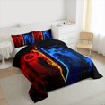 thumbnail image 3 of Castle Fairy Lightsaber Gamepads Boy 2pcs Bedding Comforter Set,Video Game Twin Comforter Sets,Abstract Gradient Breathable Bedding Set,Luxury Bedroom Decor, 3 of 8