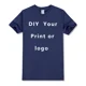 thumbnail image 5 of Camiseta con logotipo personalizado para hombre y mujer, 100% algodón, texto personalizable, impresión, diseño Original, regalo, talla europea, 5 of 5