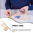 thumbnail image 3 of 20 Sets Diy Bear Doll Joint Bolt For Craft Enthusiasts Silver Rotatable Toy Joints, 3 of 9
