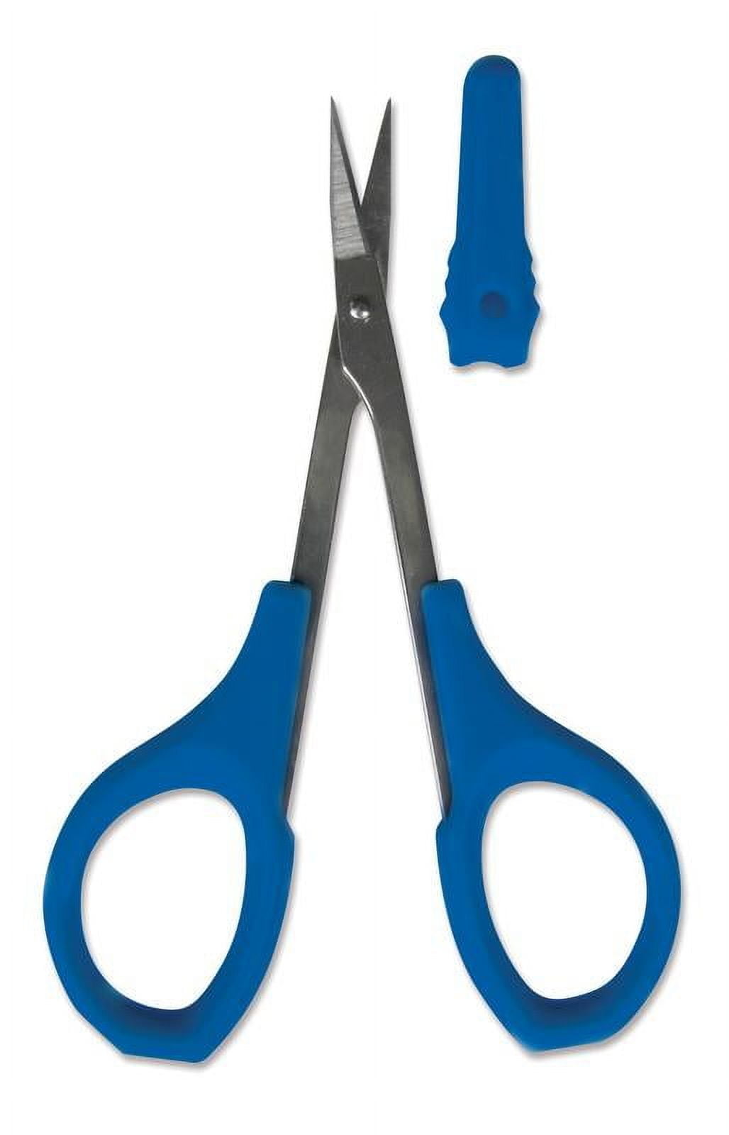 (2 pack) Janlynn Compact Thread Snip Scissors with Blue Tip Cover for Needlework
