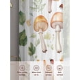 thumbnail image 6 of Mushroom Sheer Curtains 63 Inch Length 2 Panels Set for Living Room/Bedroom, Vintage Botanical Spring Floral Rustic Semi Curtain Sheers Drapes Rod Pocket Curtains Window Treatment Set 52''x63''x2, 6 of 7