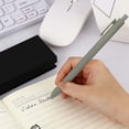 thumbnail image 4 of Dark Green 0.5mm Retractable Gel Pen, 0.5 mm, for smooth note taking, Dark Green use in study desk, 4 of 5