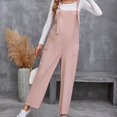 thumbnail image 4 of aidice Summer Jumpsuits for Women Casual Adjustable Strap Tie Comfy Loose Pants Overalls with Pockets, 4 of 5