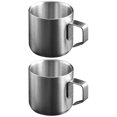 thumbnail image 4 of DEBGFS 2pcs Metal Cereal Cup Metal Cup Metal Porridge Cup Handle Breakfast Cup Milk Container, 4 of 6