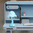 thumbnail image 1 of Lámpara de mesa de romántica, mesa de protección ocular decorativa regulable, moderna para Azul Salvador Lámpara de noche de hongos, 1 of 10
