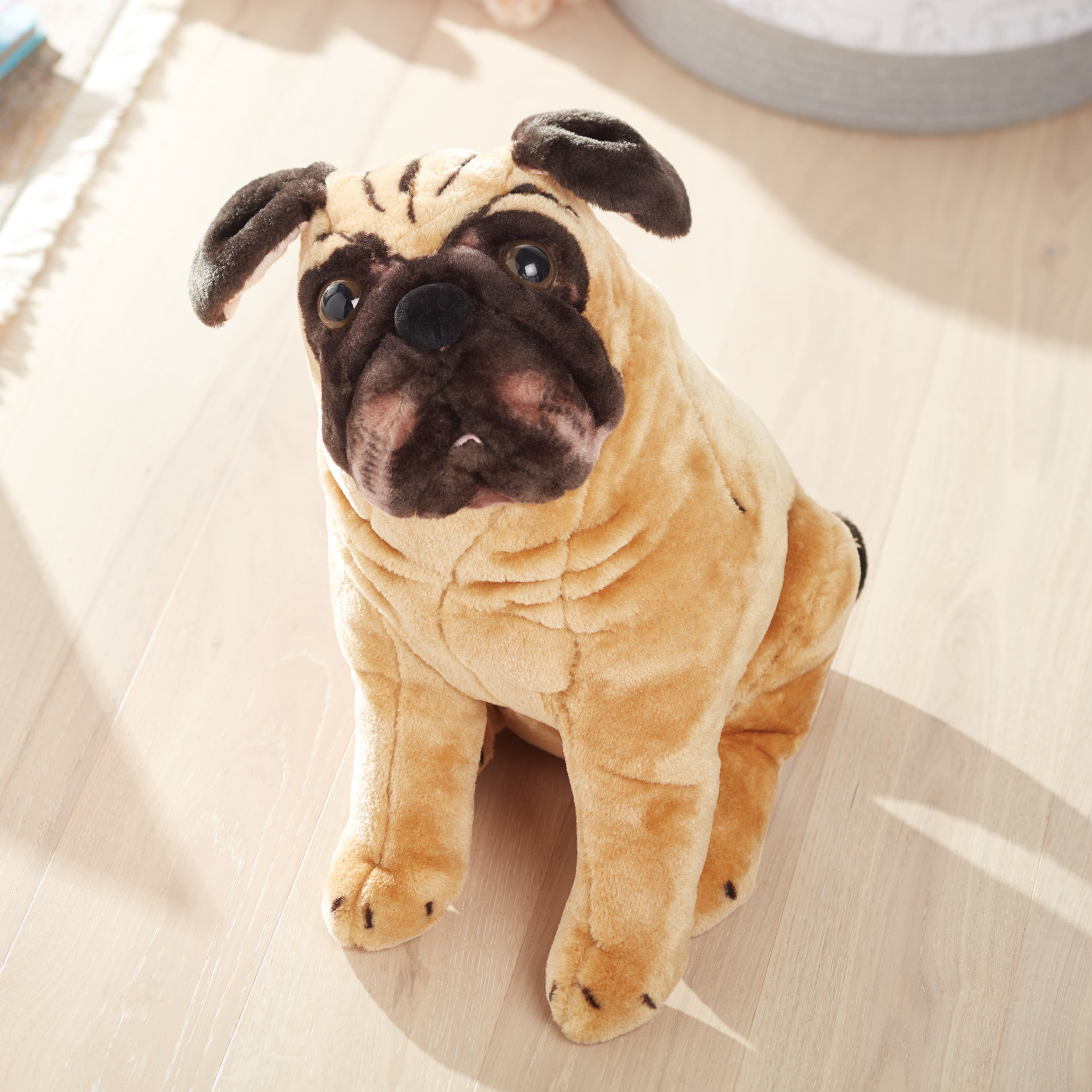 Melissa Doug Pug Dog Lifelike Stuffed Animal Walmart