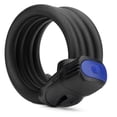 thumbnail image 1 of Cable negro de 1,2 m para una mayor protección antirrobo con sistema de llave Candado de cadena de bicicleta de alta seguridad, 1 of 8