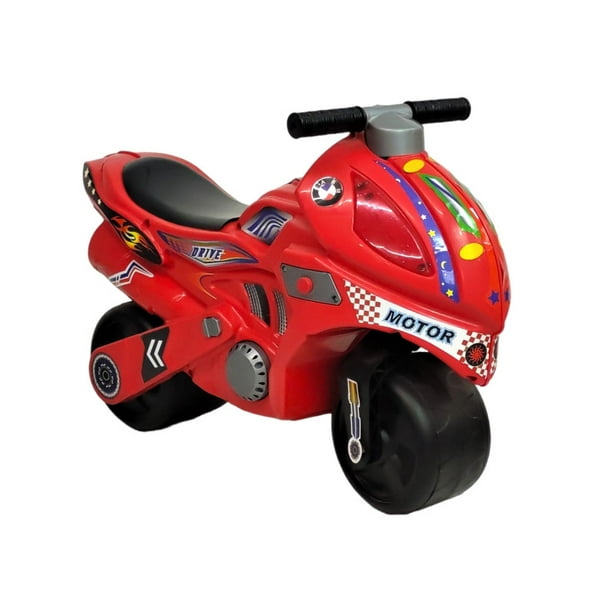 Correpasillos The Baby Shop tipo moto de plastico resitente Rojo Walmart en linea