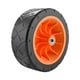 thumbnail image 1 of Rueda de carro de camping de 19 cm, silenciosa, para mantenimiento y reparación de carros de playa. Naranja, 1 of 8