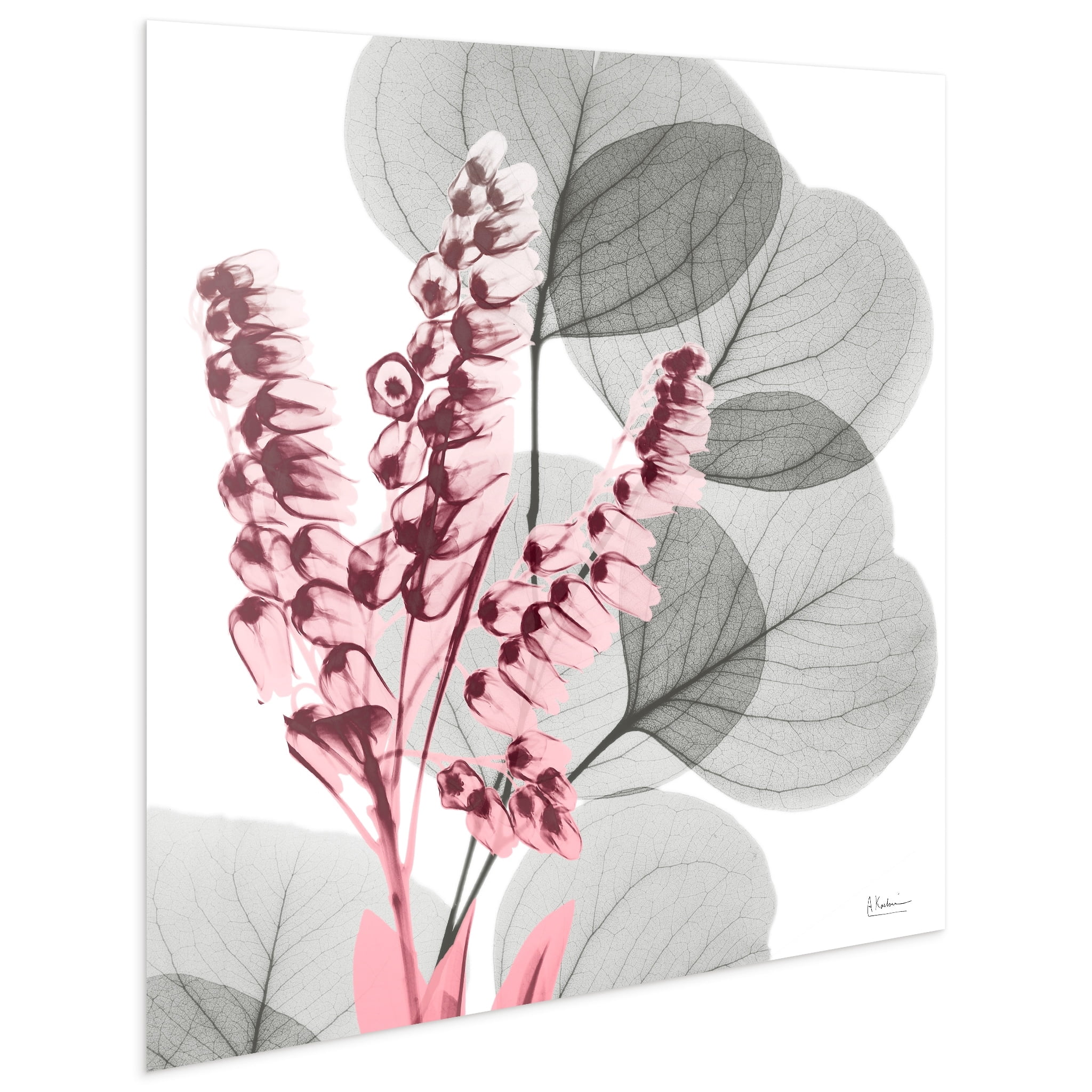 Empire Art Direct Eucalyptus Bush 2 Frameless Free Floating Tempered Glass Panel Graphic Flower Wall Art, 24" x 24" x 0.2", Ready to Hang