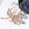 thumbnail image 7 of tasrioml Faux Pearl Fabric Rose Brooch Artificial Flower Brooch Pin for Women Rhinestone Lapel Pin Clothing Accessories for Coat Hat Bag, 7 of 7