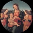 thumbnail image 2 of Giovanni Antonio Sogliani 20x20 Gold Ornate Framed and Double Matted Museum Art Print Titled - Madonna with the Child and Angels (1510), 2 of 4