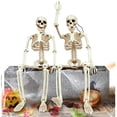 thumbnail image 5 of Halloween Posable Skeleton Decorations 40cm Life Size Human Skeleton Ornament with Movable Joints Hanging Skull Decor for Haunted House Yard Indoor Outdoor Halloween Party Decoration, 5 of 7