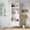 White, variant on Space-Saving 74-Inch Hall Tree Coat Rack with Bench and Storage – Entryway Organizer – 4 Gold Hooks – Sturdy Metal Legs – Perfect for Entryway or Living Room – Color: White