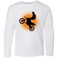 thumbnail image 3 of Inktastic Motocross Rider Freestyle Sports Long Sleeve Youth T-Shirt, 3 of 5