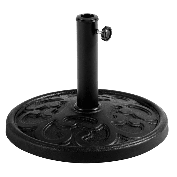 Renwick Heavy Duty Market Umbrella Base for Garden Patio Backyard, Black