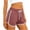 *6-Wine, variant on VBVC Women's High Waisted Running Shorts,Smocked Elastic Waist Yoga Bottoms For Women,Ladies Quick-Dry Workout Shorts with Zipper Pockets,Pink,S-XL