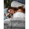 thumbnail image 3 of Black White Ombre Queen Size Flat Sheet, Wrinkleproof & Fadeproof Cooling Flat Bed Sheet Only, Vintage Minimalism Abstract Stripes Breathable Soft Bedding Top Sheets 90 x 102 Inches, 3 of 8