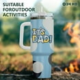 thumbnail image 2 of Dad Tumbler with Handle and Straw, 40oz Dad Coffee Tumbler, Best Dad Mug, Blue Dad Cup, Dad Christmas Gifts from Son Daughter Wife, 2 of 6