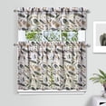 thumbnail image 2 of Boho Kitchen Curtains for Windows – Rustic Tribal Floral Print Cafe Curtains, Vintage Bohemian Geometric Panels for Home Décor, 2 of 6