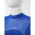 thumbnail image 7 of Aislor Youth Girls Shiny Long Sleeves Figure Ice Skating Leotard Ballet Dress, 7 of 7