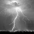 thumbnail image 2 of Taylor, Douglas 20x20 White Modern Wood Framed Museum Art Print Titled - Urban Lightning II BW, 2 of 4