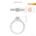 thumbnail image 5 of ANGARA Natural 0.75 Ct. Diamond Classic Engagement Ring in Sterling Silver for Women (Ring Size: 7), 5 of 10