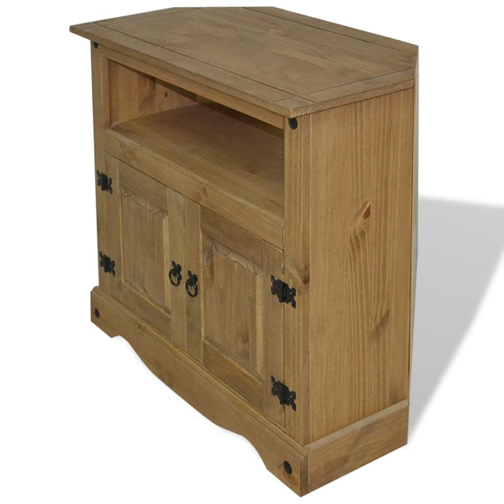 Details about   Corona 3 Drawer Bedside Chest Mexican Solid Pine Wood Waxed Rustic Finish 