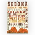 thumbnail image 3 of Sedona, Arizona, Typography (Version 2) (24x36 Giclee Gallery Art Print, Vivid Textured Wall Decor), 3 of 3