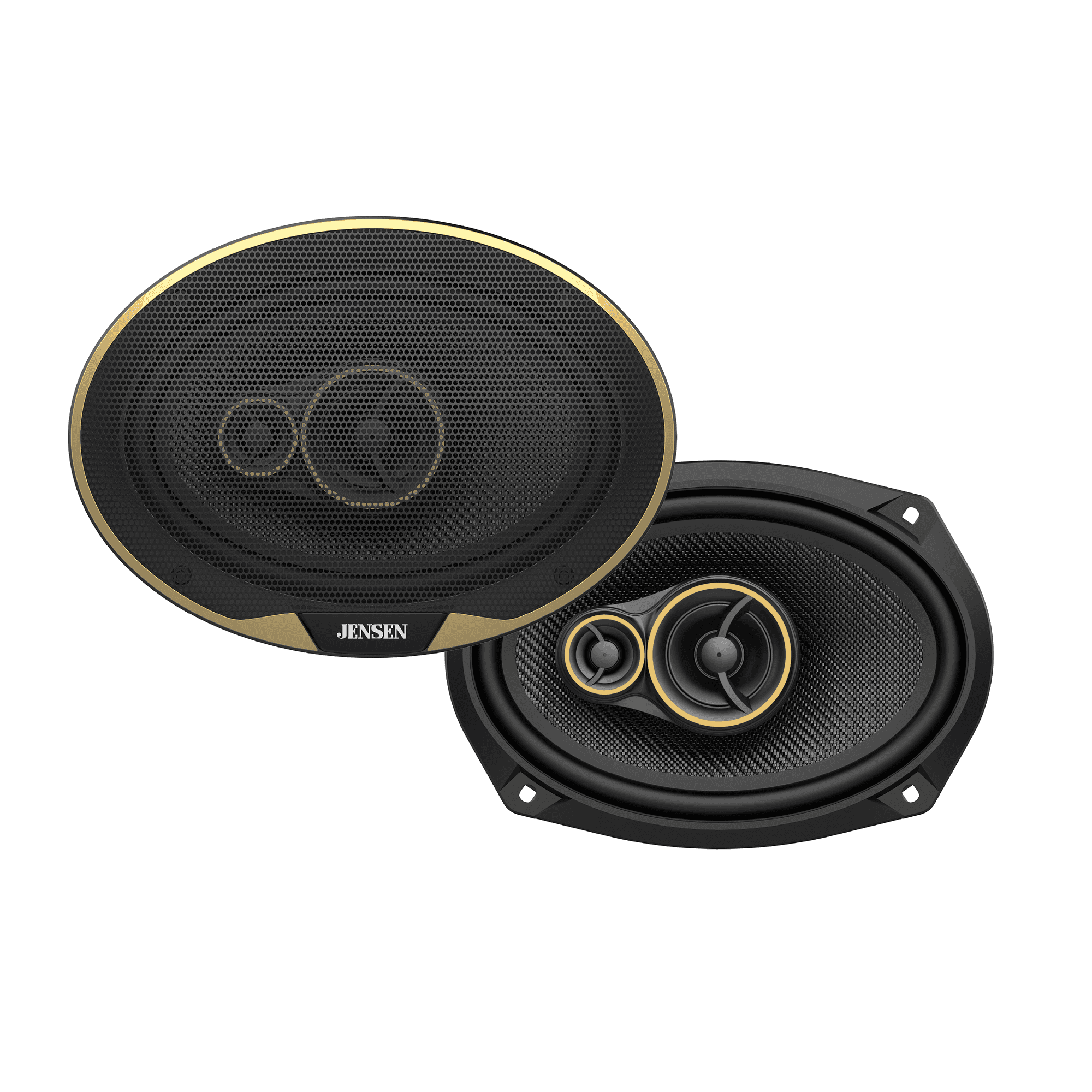 Jensen 6"x9" 3-Way Aramid Fiber Coaxial Car Speakers (Pair), 1200W Peak Power, 200W RMS - WJS69R