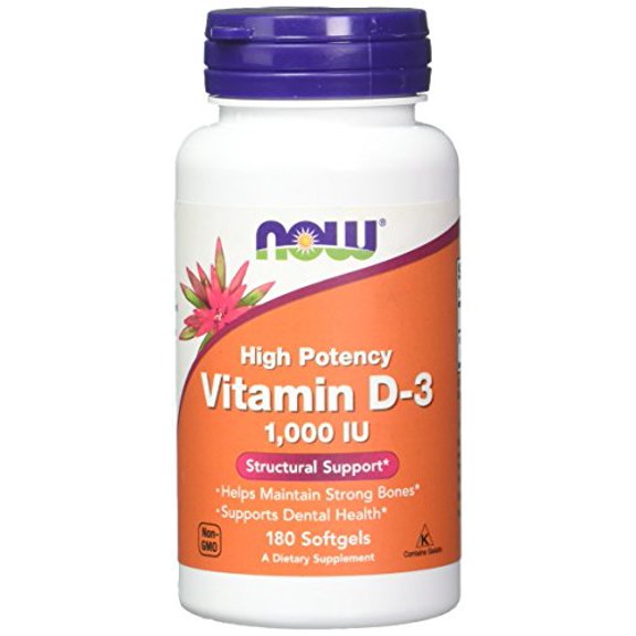 Now Foods, Vitamin D 1000iu, 180 Softgels