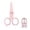 Pink, variant on Mini Foldable Travel Scissors – Compact, Multifunctional Stainless Steel Clippers with Protective Cover for Office, Outdoors, and Everyday Use